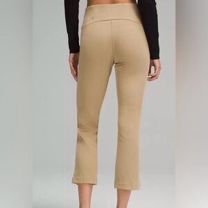 Lululemon Ribbed Softstreme Zip-Leg High-Rise Cropped Pants 25" Size 14